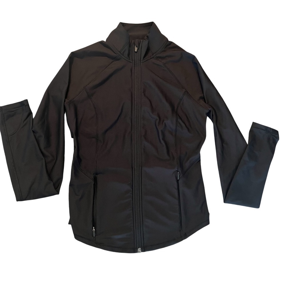 Old Navy Active Powersoft Go-Dry Jacket Black XS Womens Athletic Layer (0867)